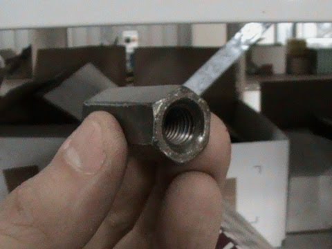 Threaded rod coupling nut demonstration