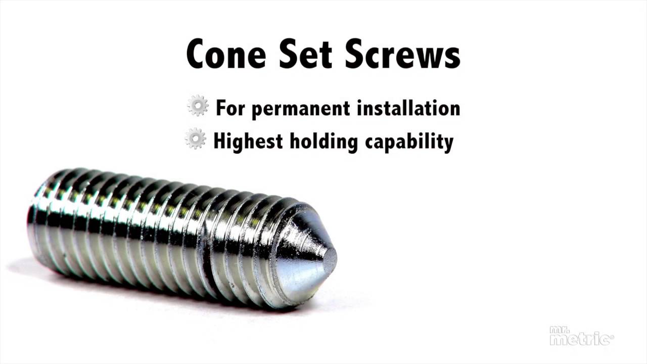 Educational video about cup point set screw