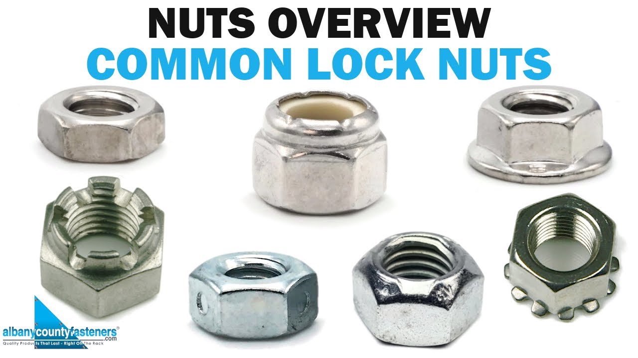 Common types of lock nuts educational video