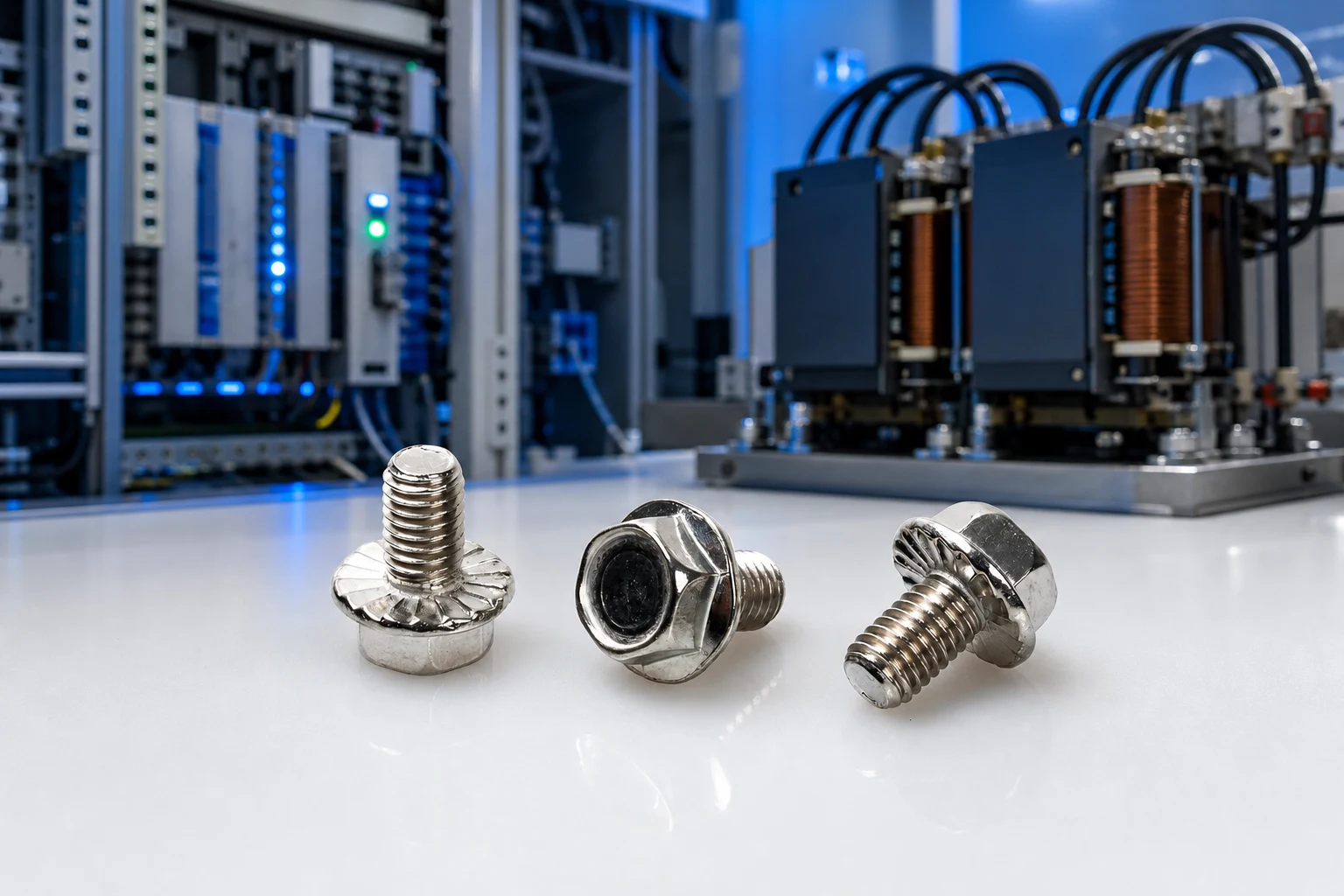 Large washer nut contact overview